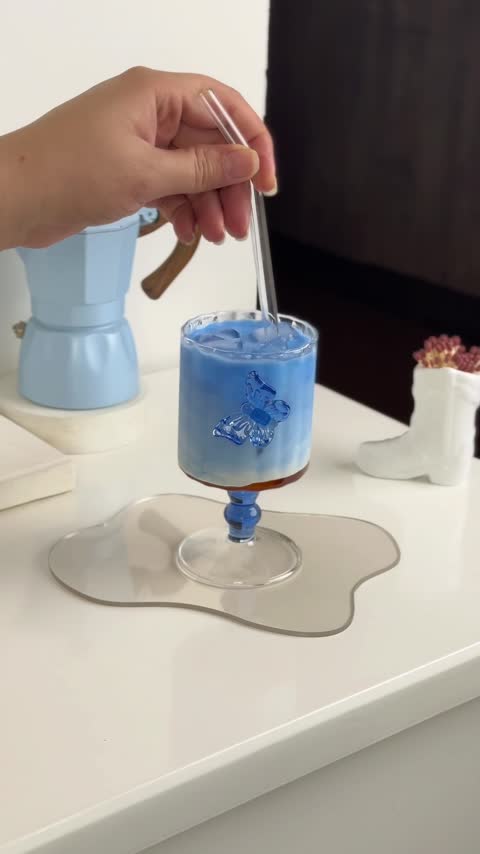 لیوان پیرکس وارداتی جدید پروانه ای