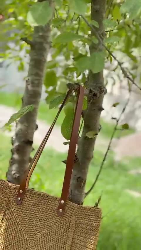کیف رافیای مربعی سایز 35 در 35 سانتی قابل شستشو