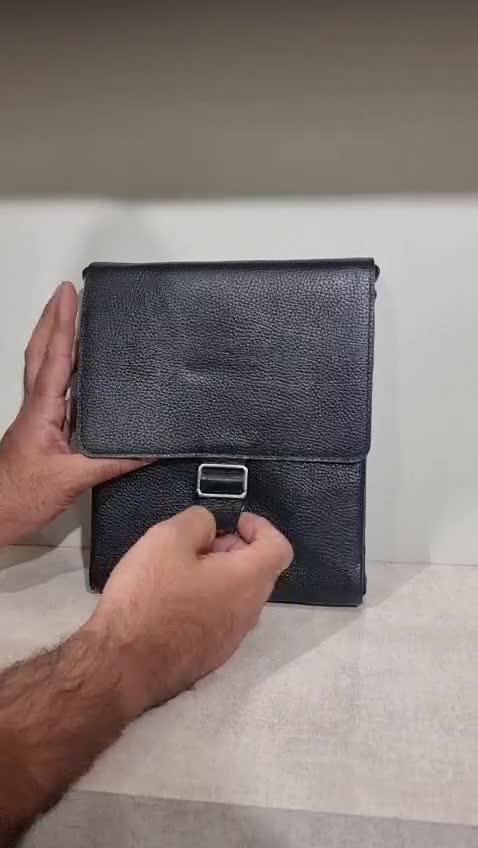 کیف دوشی ممتاز تمام چرم طبیعی مردانه