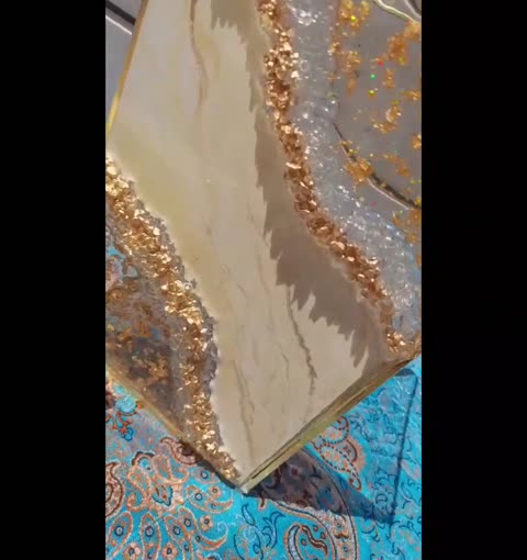 سطل و جعبه دستمال کاغذی شیشه ای رزینی