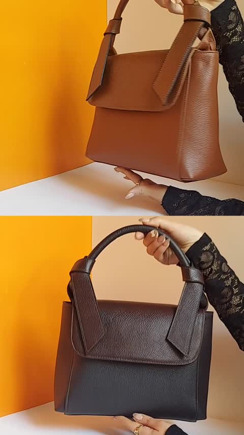 کیف دستی چرم طبیعی زنانه و دخترانه کد 107/3 