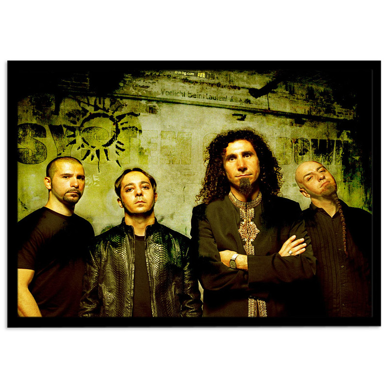تابلو نوری بکلیت مدل طرح گروه System Of A Down مدل لایت باکس B-s1985 ارسال فوری مدل 1