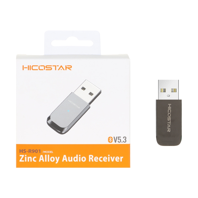 دانگل بلوتوث فلزی Hicostar اورجینال مدل HS-R901 خاکستری تیره کد 59490