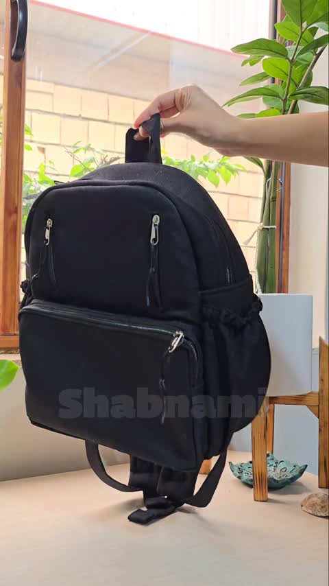 کوله پشتی سایز متوسط پارچه ای مقاوم کد19