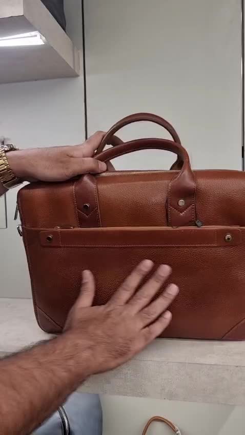 کیف اداری 2طرفه فولوتر تمام چرم طبیعی