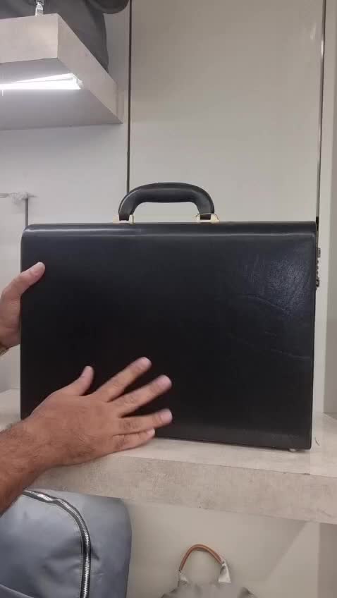سامسونیت 2قفل 3رمز تمام چرم طبیعی مردانه 02