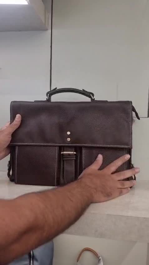 کیف 1قفل  2طبله چرم صنعتی مردانه 