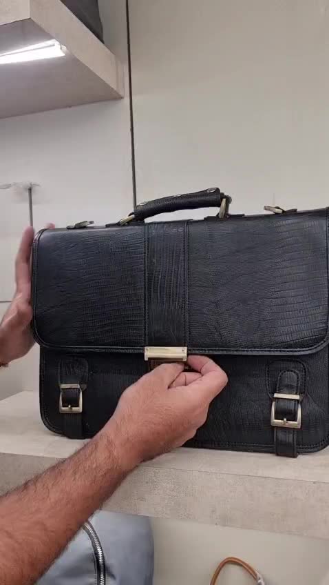 کیف اداری تمام چرم طبیعی 1قفل رمزدار مردانه