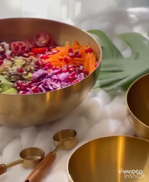 کاسه طلایی نقره ای استیل سایز دو وارداتی grade A چین استیل 304 چین سایز 2