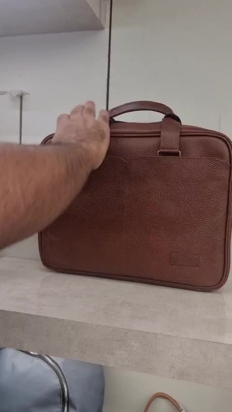  کیف اداری 2دسته تمام چرم طبیعی 