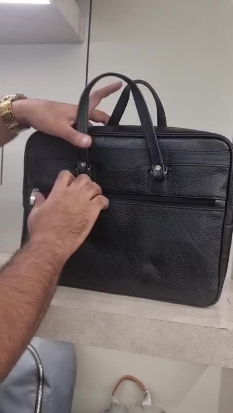 کیف اداری 2دسته 2طرفه چرم طبیعی