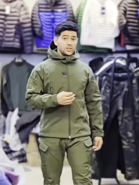 کاپشن شلوار ست تاکتیکال داخل کرک پارچه کیفیت بالا