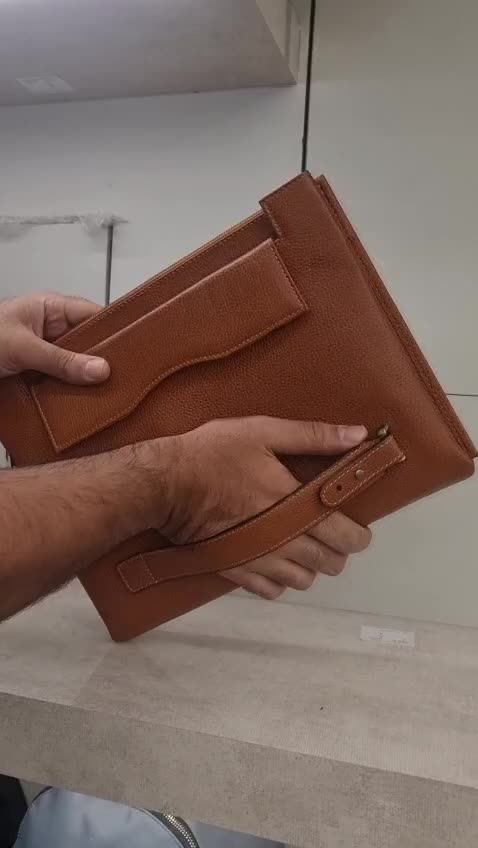 کیف 2قفل رمزدار 2طبله چرم طبیعی مردانه 013