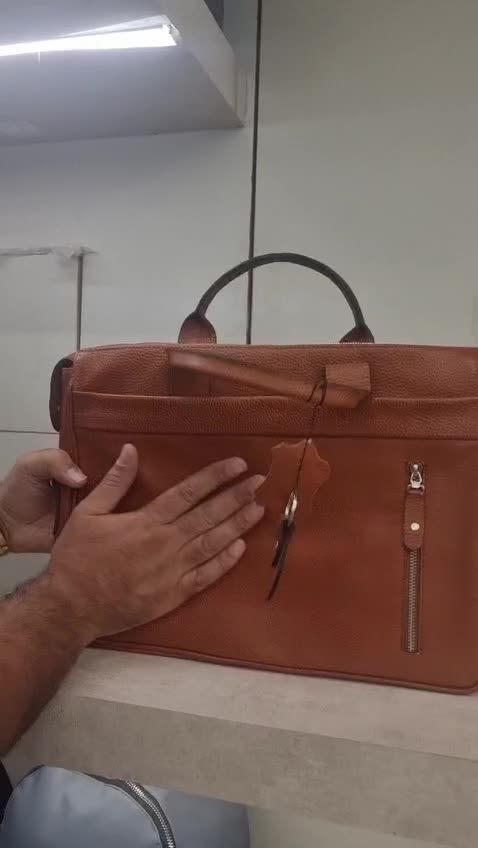 کیف اداری 2دسته مدل ترگان تمام چرم طبیعی 