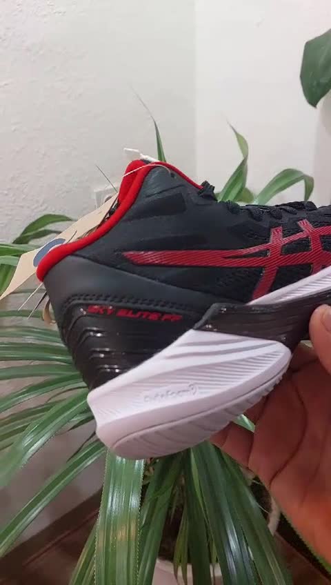 کتونی والیبال اسیکس اسکای الیت 2 کیفیت مستر کوالیتی ویتنام asics sky elite ff 2mt رنگ مشکی قرمز