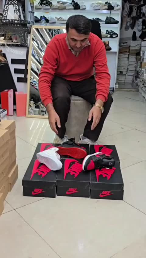 کتونی ساقدار750 نایک جردن سایز37تا40