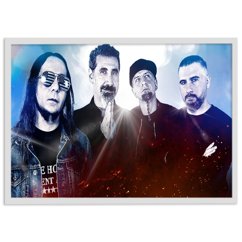 تابلو نوری بکلیت طرح گروه system of a down مدل لایت باکس W-s1975 ارسال فوری مدل 1