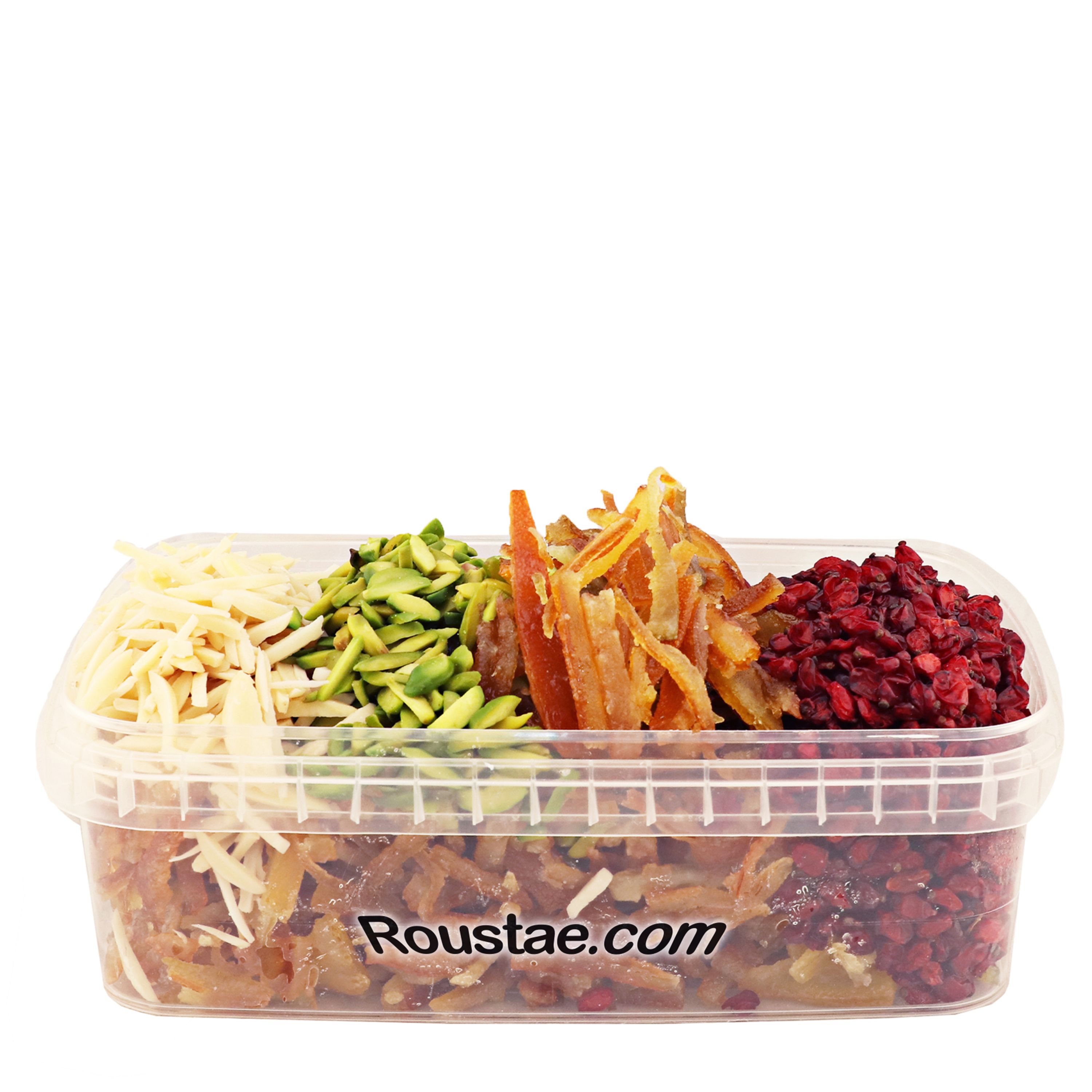 خلال شیرین پلو ومرصع پلو500 گرم خلال پرتقال شیرین شده