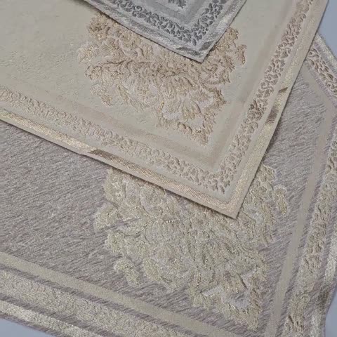 رومیزی مخمل سه تکه طرح پرواز