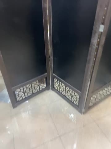 پاراوان اداری مشکی ساده