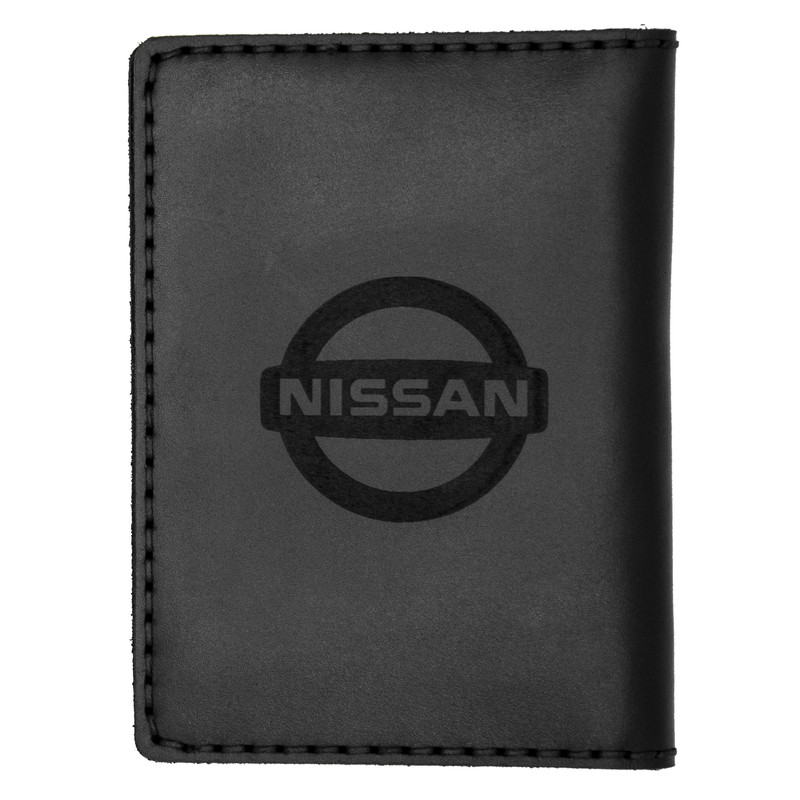 چرم کیف مدارک مردانه چرمینه اسپرت طرح نیسان کد 43024-B سعدی