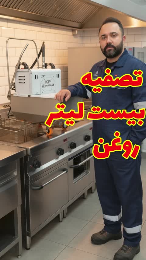 دستگاه تصفیه روغن سرخ کردنی سیار با مخزن 20 لیتری (پس کرایه)