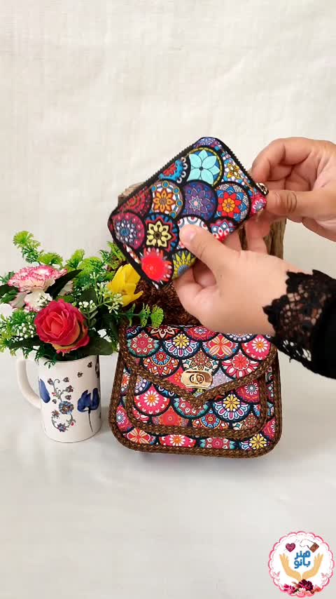 کیف سنتی مدل بهار با جاکارتی زیپی 