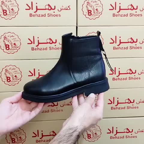پوتین زمستانی پاشنه سه سانتی دخترانه زنانه سایز 37 تا 40 رنگ مشکی زیره پیو بغل زیپ رویه چرم صنعتی