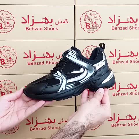 کتونی نایک زنانه سایز 37 تا 40 رنگ مشکی زیره پیو کفی طبی لژ چهار سانتی رویه پارچه کاپشنی و راشل خارجی