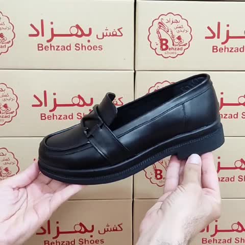 کالج راحتی کفش زنانه دخترانه زیره پیو سایز 37 تا 41 رنگ مشکی پاشنه 3 سانتی رویه چرم مصنوعی سبک و راحت 
