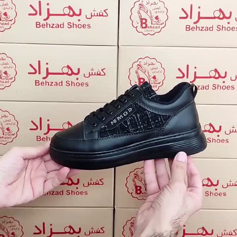 کفش کتونی زنانه دخترانه راحتی دور دوخت سایز 37 تا 41 رنگ مشکی زیره پیو لژ 4 سانتی کفی طبی رویه چرم صنعتی سبک و راحت 