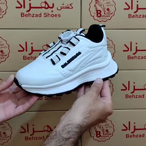 کتونی بالنسیا بچه گانه پسرانه دخترانه اسپرت سایز 31 تا 36 رنگ سفید  مشکی زیره کپسولی لژ 4 سانتی رویه چرم صنعتی بند پُمپی