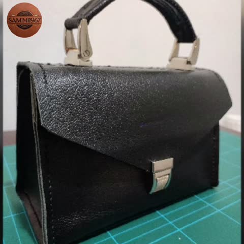 کیف چرم طبیعی دست دوز مینیمال samimi1967 