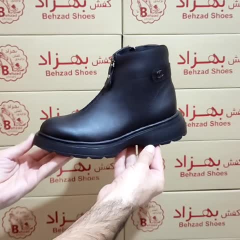 پوتین زمستانی دخترانه زنانه سایز 37 تا 40 رنگ مشکی بغل زیپ زیره پیو لژ چهار سانتی رویه چرم صنعتی سبک راحت