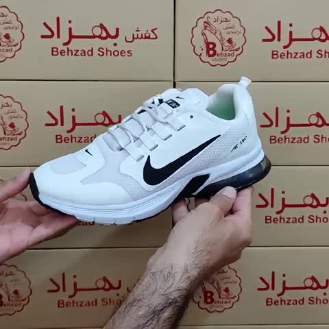 کتونی نایک air 28c زنانه دخترانه رنگ سفید سایز 37 تا 40 زیره کپسولی لژ 4 سانتی کفی طبی رویه بافت خارجی کیفیت عالی