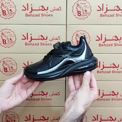 کتونی بچه گانه اسپرت دخترانه پسرانه سایز 31 تا 36 رنگ مشکی زیره کپسولی لژ 4سانتی رویه فوم خارجی  کیفیت عالی 