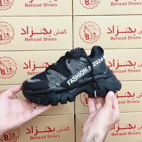 کفش فشیون لژ دار زنانه دخترانه رنگ مشکی سایز 37 تا 40 زیره پیو لژ 6 سانتی رویه راشل و چرم صنعتی سبک راحت کیفیت عالی 