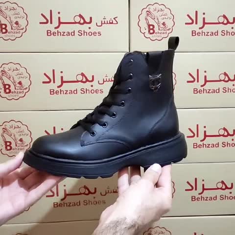 پوتین زمستانی دخترانه زنانه سایز 37 تا 40 رنگ مشکی بغل زیپ زیره پیو لژ چهار سانتی رویه چرم صنعتی سبک راحت 