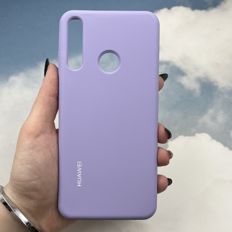 قاب گوشی Huawei Y6P هوآوی سیلیکونی پاک کنی اورجینال داخل پارچه ای رنگ یاسی کد 94165