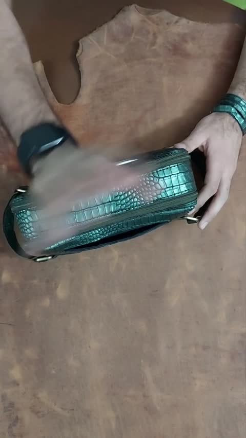 کیف دستی چرم طبیعی مردانه برند ST