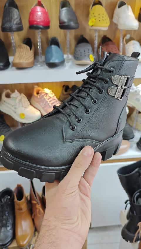 نیم بوت زنانه دوردوخت مشکی