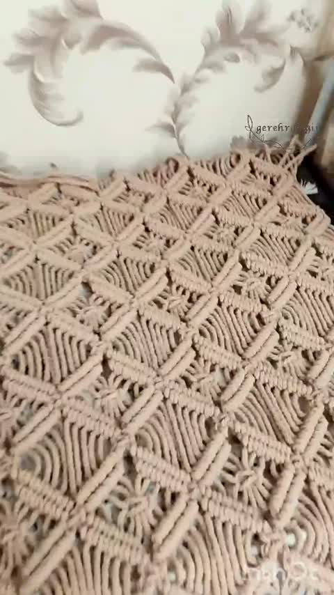 رومیزی و کوسن و رانر مکرومه سفارشی