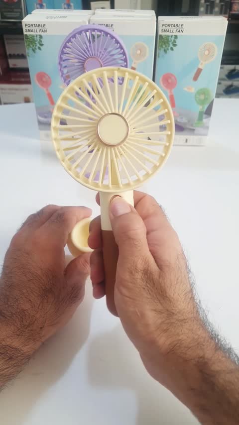 پنکه جیبی شارژی با پایه