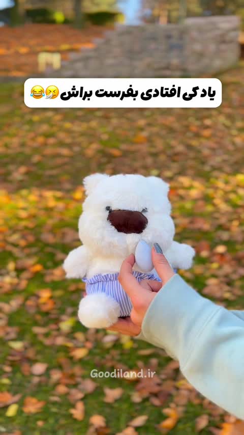 عروسک خرس دماغو 22 سانتی  (پس کرایه)