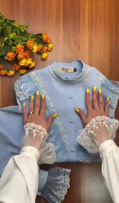 شومیز مزونی در رنگبندی خرجکار گیپور /شومیز آبی/شومیز قرمز/شومیز سبز/شومیز مشکی/شومیز نسکافه ای مدل نارسیس