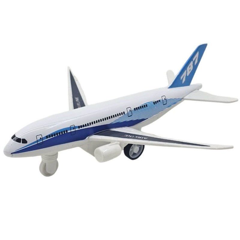 هواپیما بازی ناب سل مدل بوئینگ ایرلاین 787 فلزی عقب کش کد BOEING AIRLINE 787 AIRCRAFT NAAB001