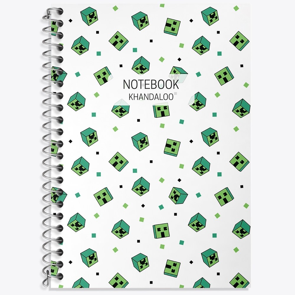 دفتر زبان دو خط 50 برگ خندالو طرح ماینکرافت (Minecraft) کد N564