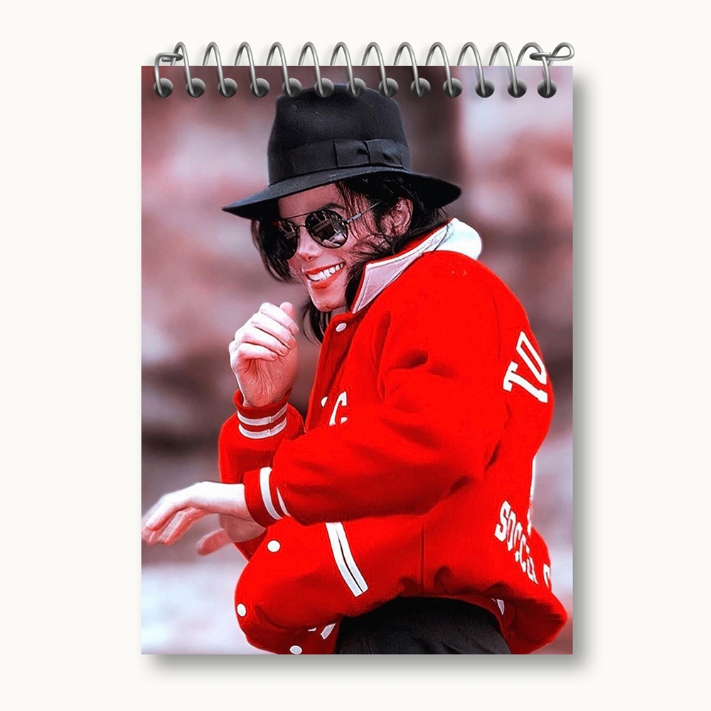 دفتر یادداشت 50 برگ خندالو طرح مایکل جکسون Michael Jackson  کد 19221