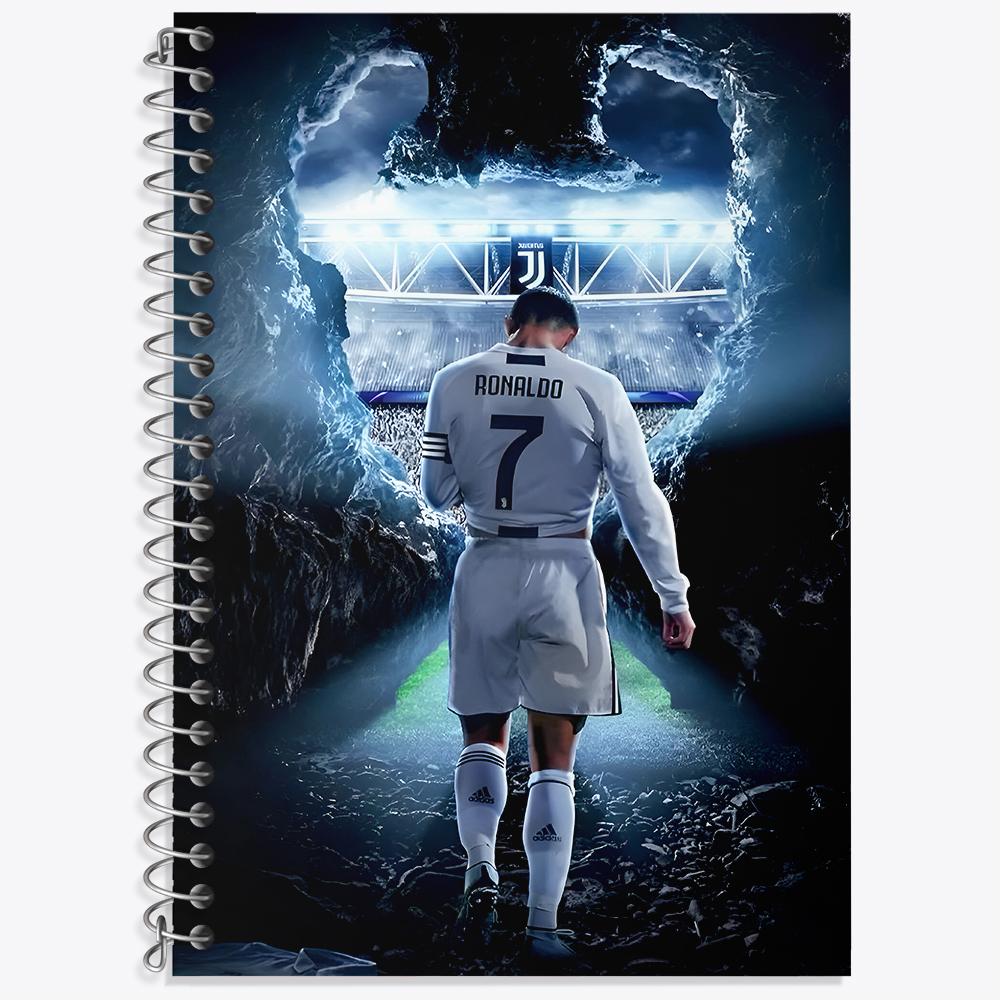 دفتر زبان دو خط 50 برگ خندالو طرح کریستیانو رونالدو کد F4916