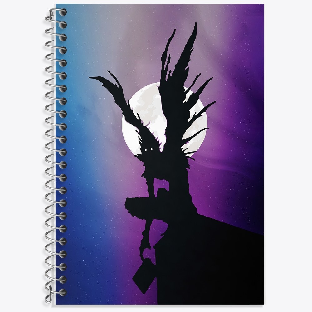 دفتر زبان دو خط 50 برگ خندالو طرح انیمه دفترچه مرگ (Death Note) کد F1724